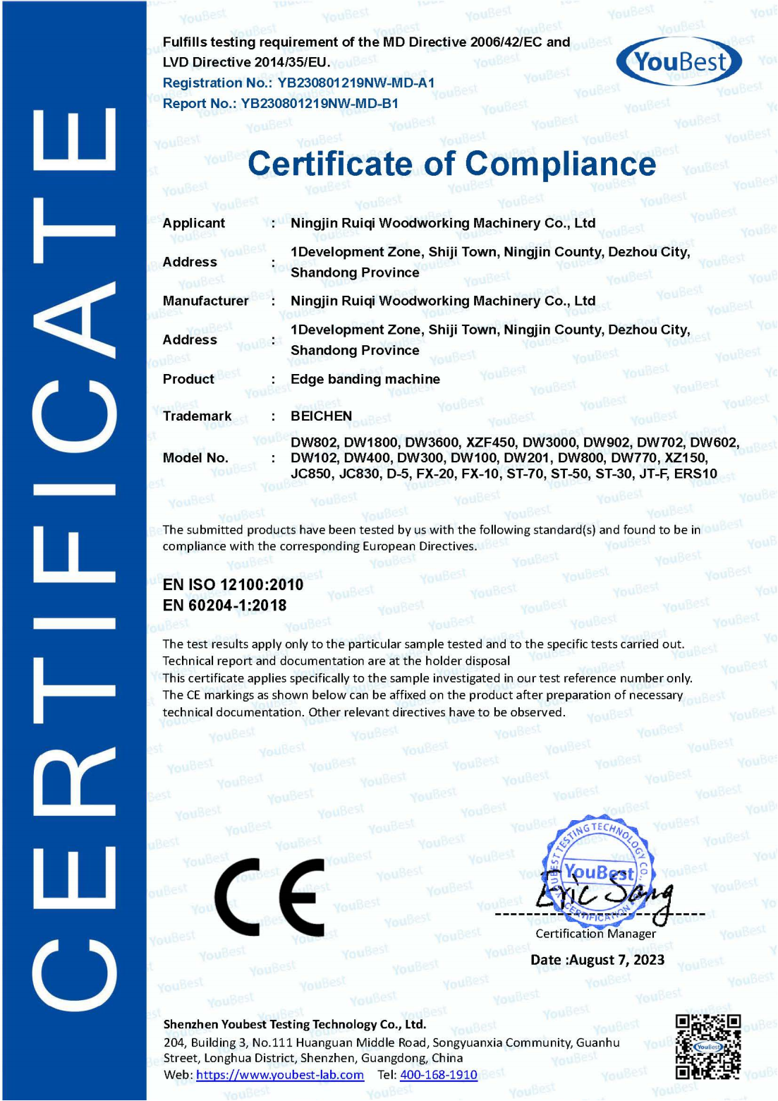 Edge banding machine CE